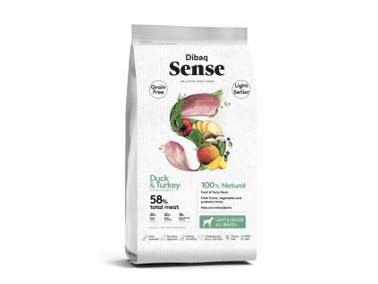 DIBAQ SENSE Grain Free Duck&Turkey Light&Senior 12 kg