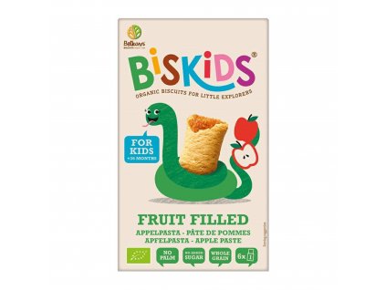 BISkids Měkké dětské sušenky s jablečným pyré bez přid. cukru 35% ovoce BIO 150 g