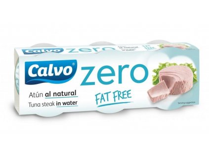 Calvo Zero tuňák bez obsahu tuku 3x65 g