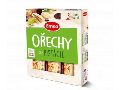 Emco Tyčinka Ořechy a pistácie 3x35 g