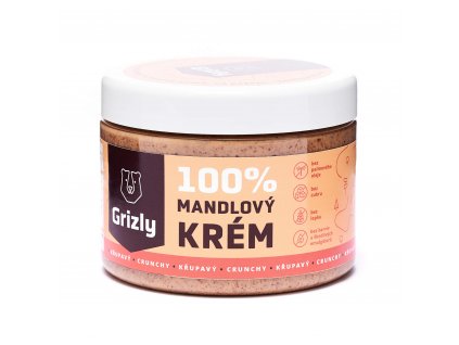 GRIZLY Mandlový krém křupavý 100 % 500 g