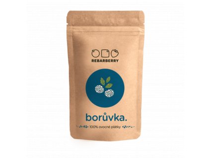 Chytré ovoce 100% ovocné plátky REBARBERRY - borůvka 50 g