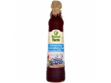 NaturFarm Sirup borůvka 33% 700 ml