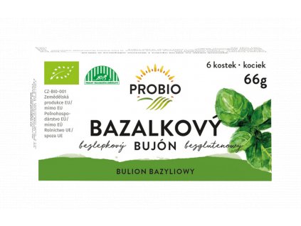 PROBIO Bujón bazalkový kostky BIO 66 g