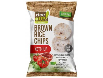 Rice Up Rýžové chipsy kečup 60 g