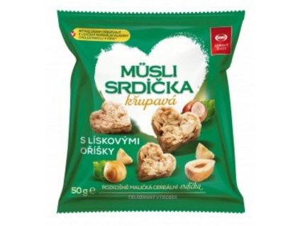 Semix Müsli srdíčka křupavá s lískovými oříšky 50 g