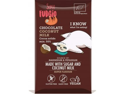 Super Fudgio Čokoláda s kokosovým mlékem BIO 80 g