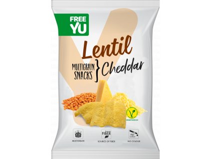 FreeYu Lentil multigrain snack Cheddar 70 g