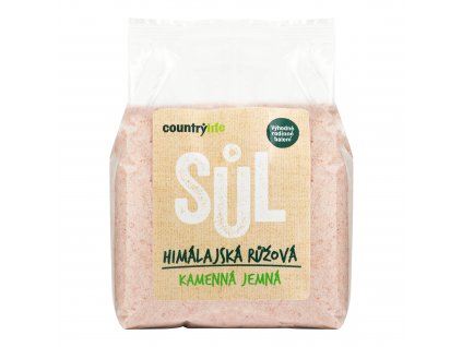 Sůl himálajská růžová jemná 1 kg COUNTRY LIFE
