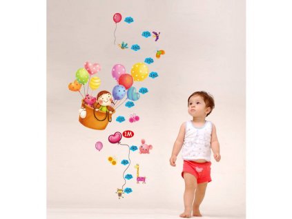 Samolepka na zeď Metr z balónků - nalepimeto
