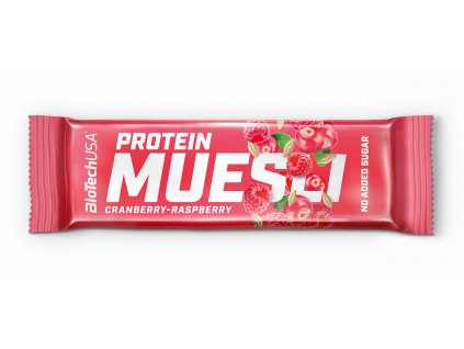 BioTech Protein Muesli Bar 30 g (Příchuť malina-brusinka)