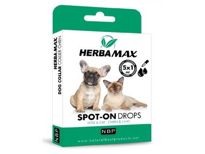Herba Max Spot-on Dog & Cat repelentní kapky 5 x1 ml