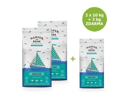 Harper and Bone Dog Adult Mini divy oceánu AKCE 2 x 10 kg + 2 kg ZDARMA
