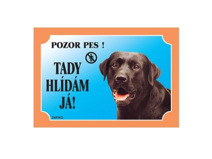 Cedulka Dafiko LABRADOR tmavý