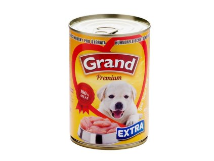 Grand Premium Dog Junior extra, konzerva 405 g