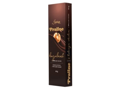 ISPIRITI PRALINE s lískovým ořechem v 70% hořké čokoládě 44g