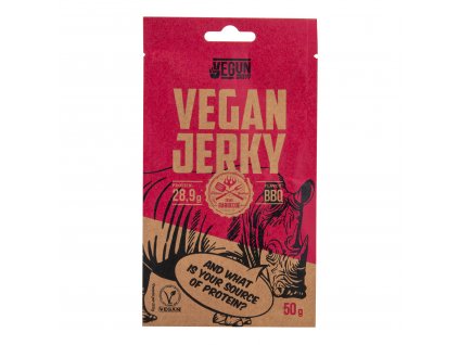 VegSnack s.r.o. Vegan Jerky s příchutí BBQ VEGUN 50 g