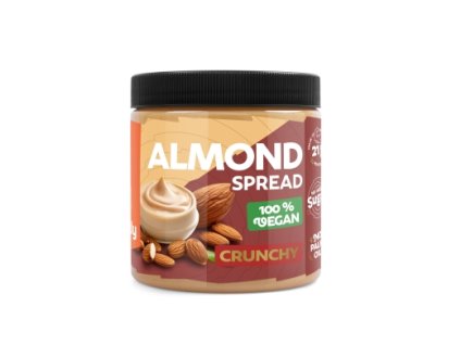 mandlovy krem krupavy 100 500 g img grizly~~orechova masla a kremy~~orechova masla 500g~~almond spread crunchy fd 99