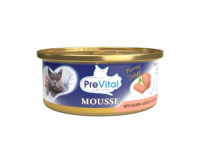 PreVital kočka losos, konzerva 85 g