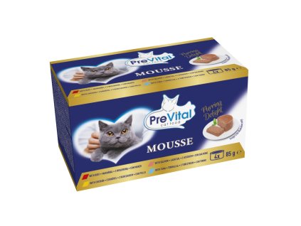 PreVital kočka ryby a maso, konzerva 85 g (4 pack)