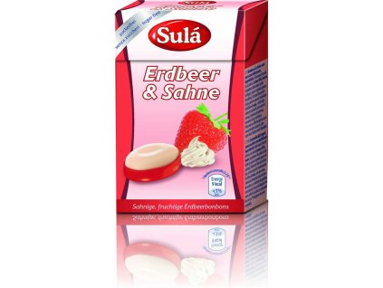 Sulá Bonbóny bez cukru jahoda a smetana 44 g - výprodej