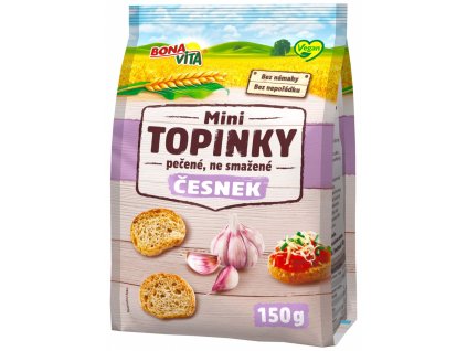 BonaVita Topinky mini česnekové 150 g - výprodej