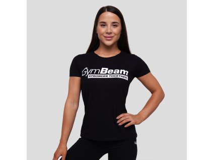 Dámské tričko Stronger Together Black - GymBeam - výprodej vel. L