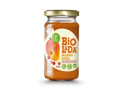 330120 Biolada pomazanka ovocna mango a rybiz 230 g BIO KOLDOKOL 1