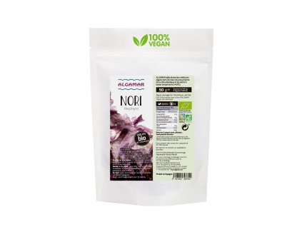 480012 Morske rasy Nori vlocky 50 g BIO ALGAMAR 1