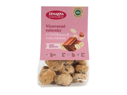 630188 Susenky vicezrnne s vlockami a cokoladou 100 g BIO ZEMANKA 2