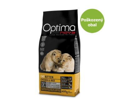 OPTIMAnova Cat Kitten 400 g - Poškozený obal - SLEVA 15 %