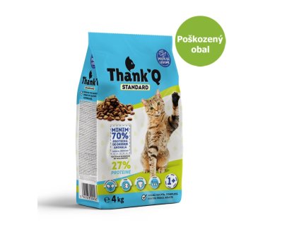 Thank’Q Standard Cat Adult Ryba 4 kg - Poškozený obal - SLEVA 15 %
