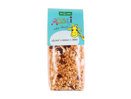 230143 Musli Nebud hloupy Krupave s kokosem a medem 300 g BIO BIO NEBIO 1