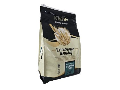 Výprodej -DELIKAN extrudované těstoviny s mořskou řasou 3 kg-poškozený obal