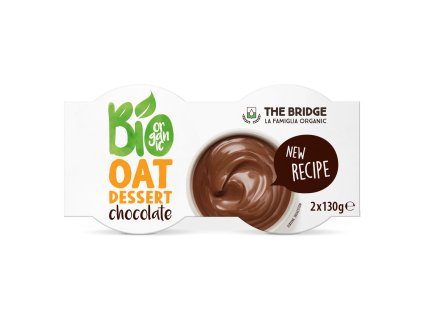 530057 Dezert ovesny cokolada 2x130 g BIO THE BRIDGE 1