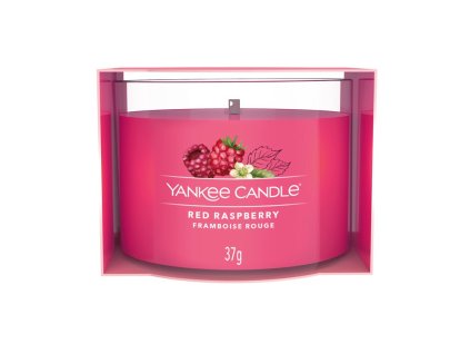 YANKEE CANDLE VOTIVNÍ SVÍČKA PLNĚNÁ VE SKLE RED RASPBERRY
