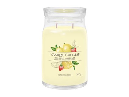 Vonná svíčka YANKEE CANDLE ICED BERRY LEMONADE SIGNATURE VELKÝ