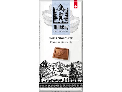 Výprodej MILKBOY SWISS Mléčná čokoláda Finest Alpine Milk 100g-exp.07/2025