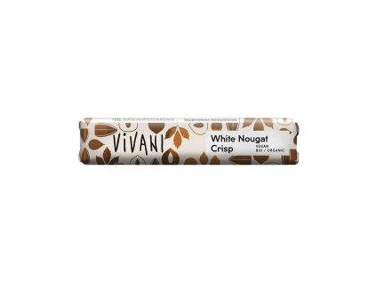 665177 Tycinka bily nugat s orisky vegan 35 g BIO VIVANI 1