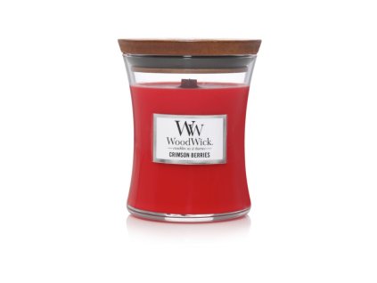 Vonná svíčka WoodWick Crimson Berries váza střední