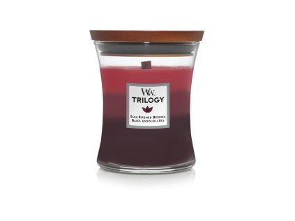 Vonná svíčka WoodWick Trilogy Sun Ripened Berries váza střední