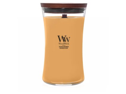 Vonná svíčka WoodWick Golden Bourbon váza velká