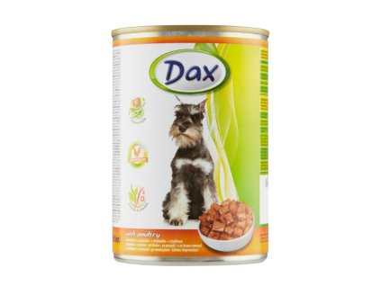 Dax Dog kousky drůbeží, konzerva 415 g