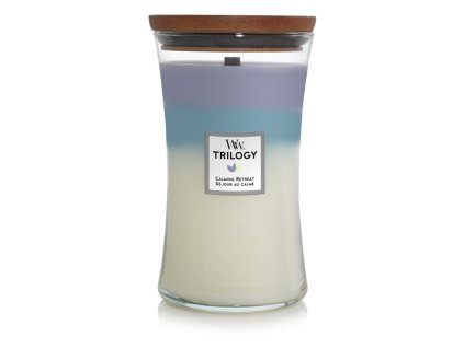Vonná svíčka WoodWick Trilogy Calming Retreat váza velká