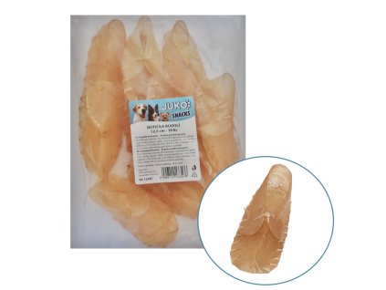 Výprodej Botička z buvolí kůže JUKO Snacks 12,5 cm (10 ks)-exp. 14.10.2025