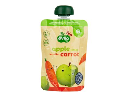 330077 Prikrm jablko mrkev 90 g BIO OVKO 1