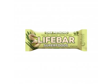 Tyčinka Lifebar chia a pistácie 47 g BIO LIFEFOOD