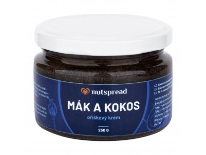 Krém mák a kokos 250 g NUTSPREAD