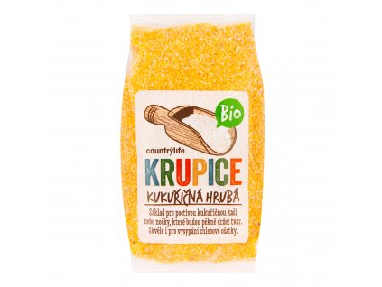 Krupice kukuřičná hrubá 400 g BIO COUNTRY LIFE