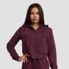 Dámská mikina Zip-up TRN Eggplant - GymBeam